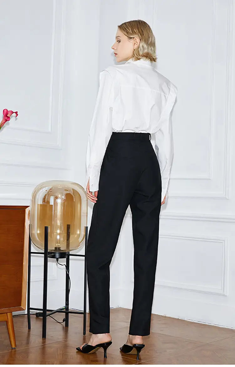 Long Sleeve Lapel Blouse | same ANTHEM.