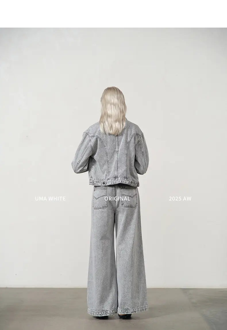 White Washed Wide-Leg Jeans Women | same ANTHEM. Soulmate Streetwear