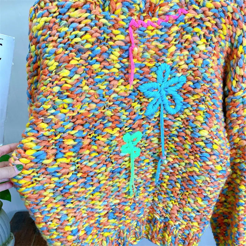 Knitted Thick Needle Sweater Cardigan | same ANTHEM.