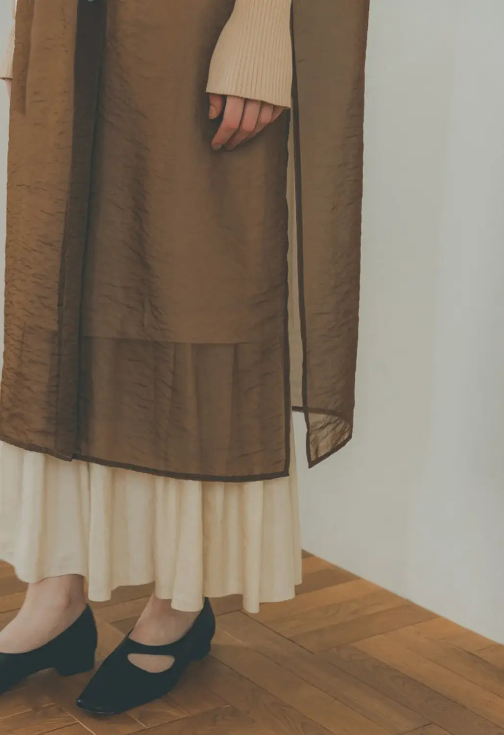 Loose Sheer Long Dress | same ANTHEM.