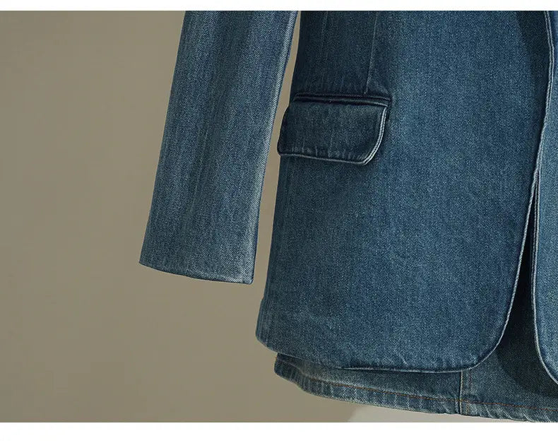 Denim Suit Jacket | same ANTHEM.