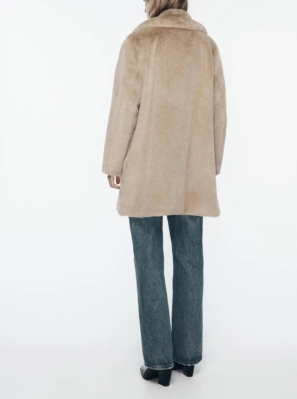 Fall Winter Fashion Artificial Fur Women’s Warm Mid-length Coat