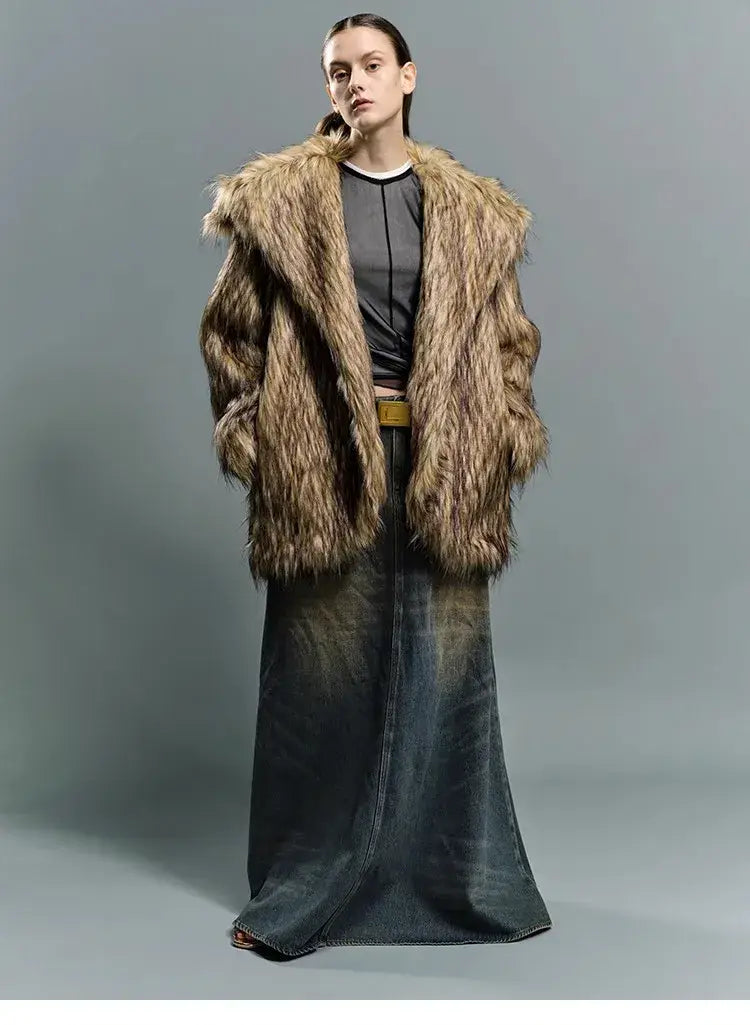 Big Lapel Fur Coat | same ANTHEM.