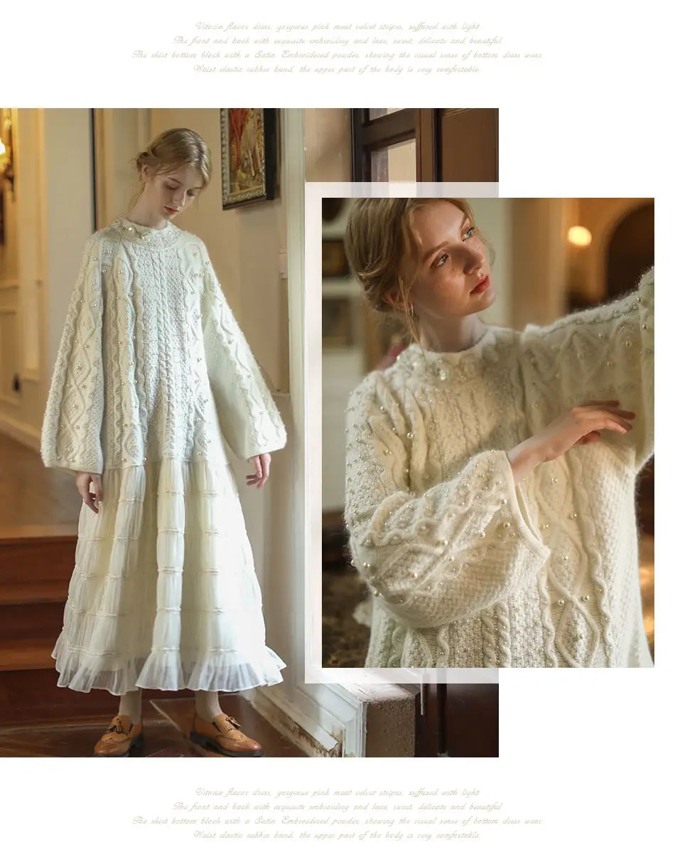 Two-Piece Loose Sweater Dress | same ANTHEM.
