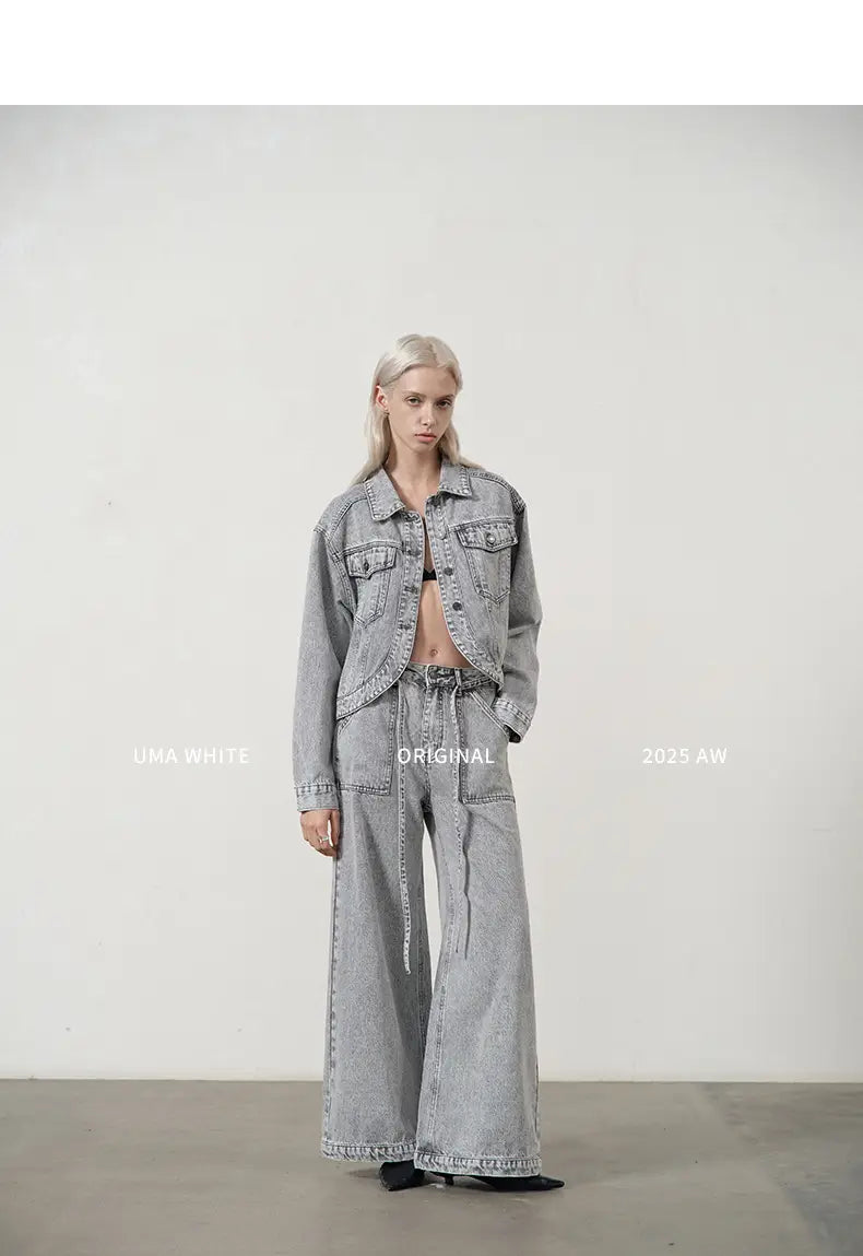White Washed Wide-Leg Jeans Women | same ANTHEM. Soulmate Streetwear
