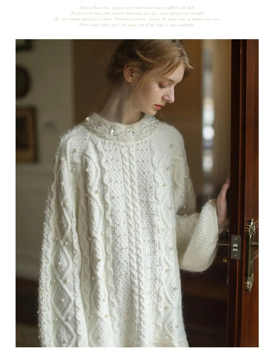 Two-Piece Loose Sweater Dress | same ANTHEM.