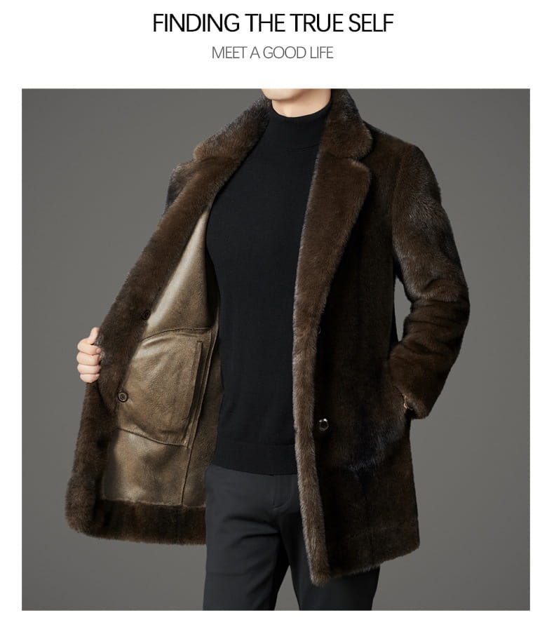 Reversible Mink Fur Coat for Men | same ANTHEM. Soulmate Streetwear