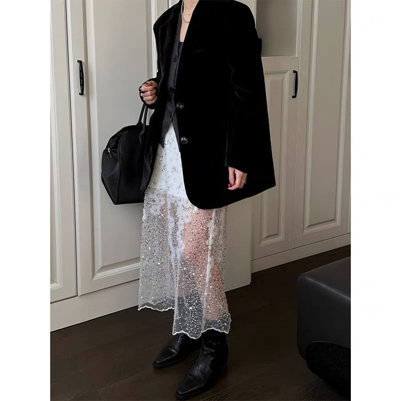 Versatile Floral Gauze Skirt | same ANTHEM.