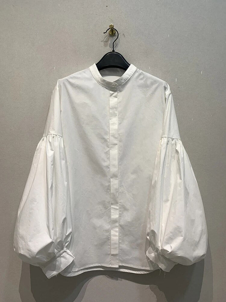 Casual Loose Lantern Shirt | same ANTHEM.