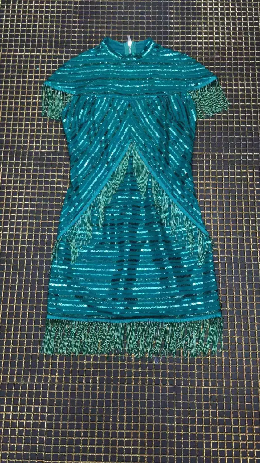 Vintage Sequin Fringe Dress | same ANTHEM.