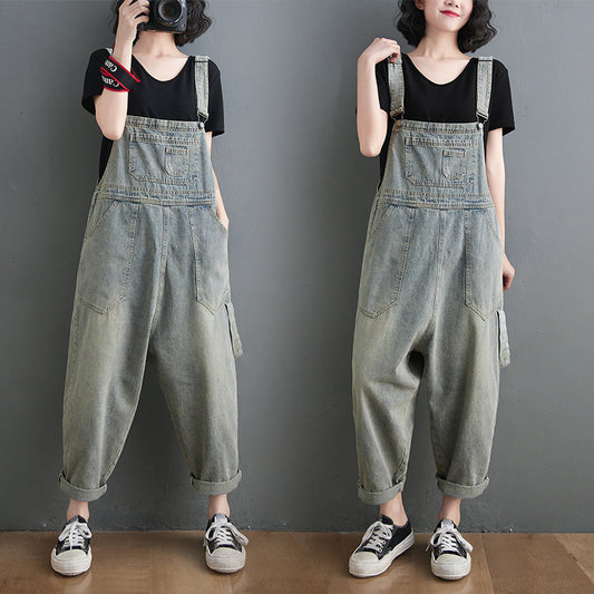 Vintage Denim Jumpsuit – Loose Ankle Romper | Soulmate Streetwear | same ANTHEM.