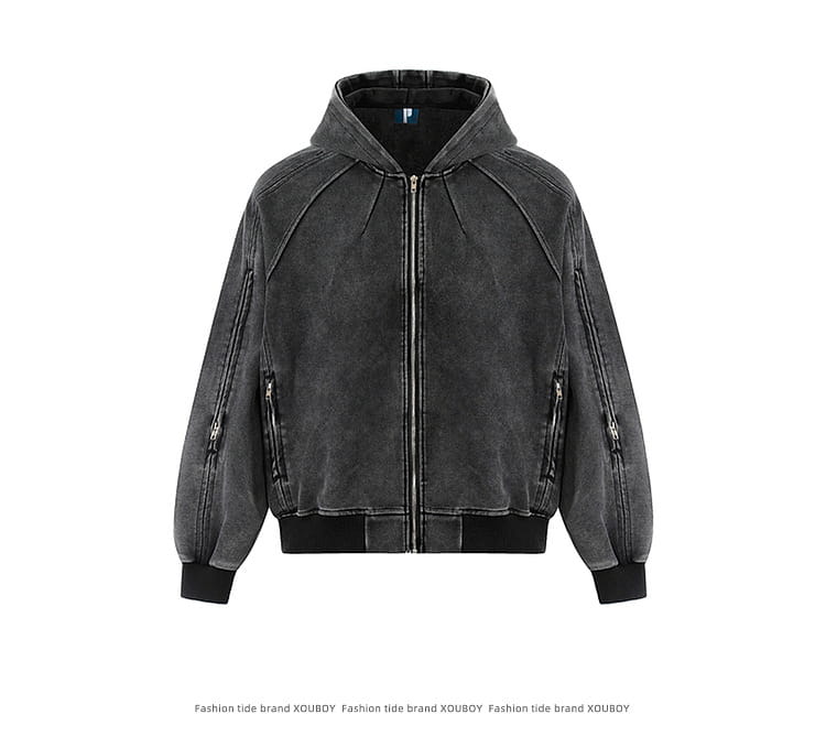 Solid Color Cardigan Hoodie for Men | same ANTHEM.
