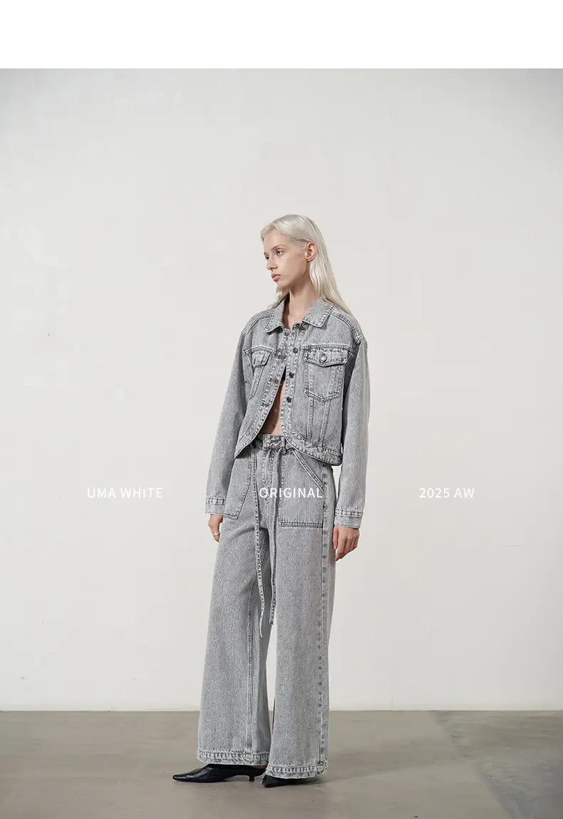 White Washed Wide-Leg Jeans Women | same ANTHEM. Soulmate Streetwear