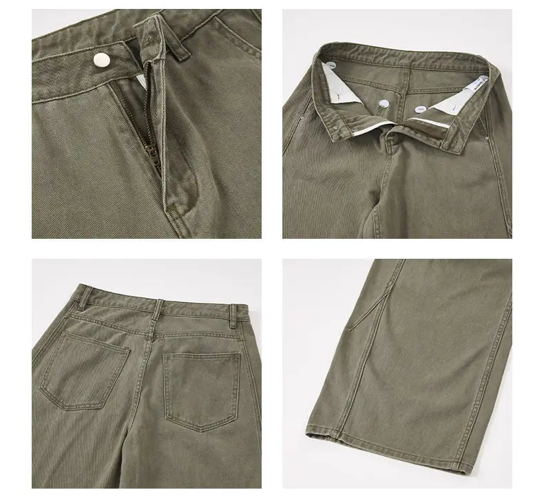 Unisex Retro Washed Cargo Pants – Baggy Loose Fit Streetwear | same ANTHEM Soulmate Fashion