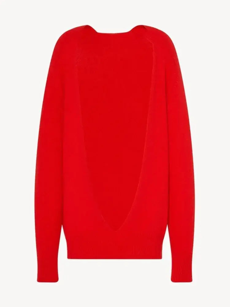 Deep V-Neck Wool Sweater | same ANTHEM.