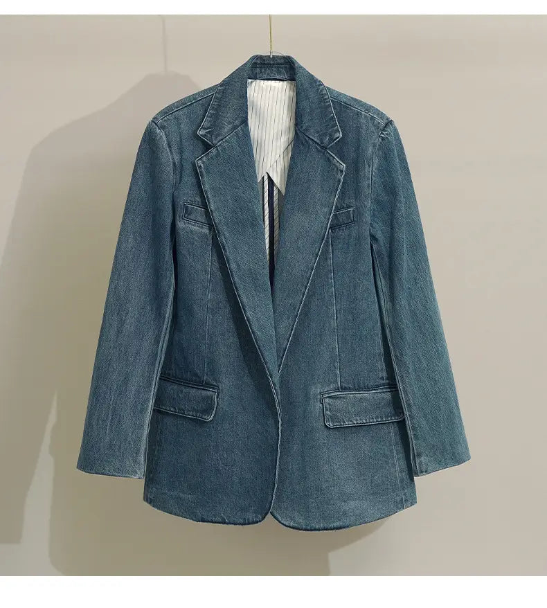 Denim Suit Jacket | same ANTHEM.