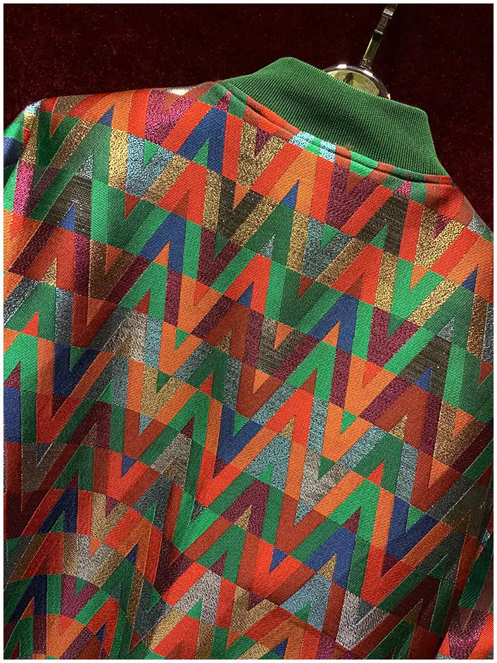 Colorful Short Baseball Jacket | same ANTHEM.