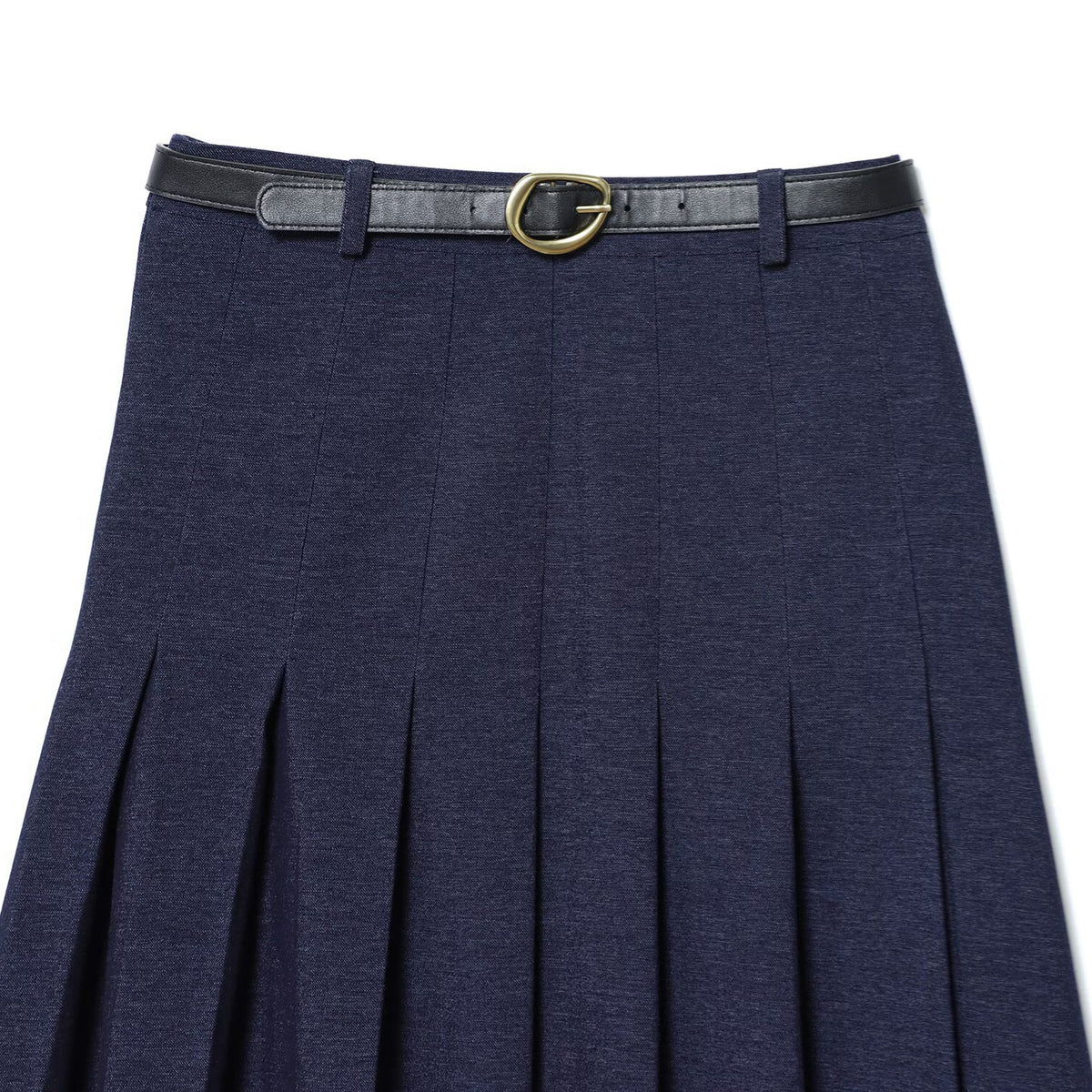 Pleated Midi Skirt with Waistband | same ANTHEM.