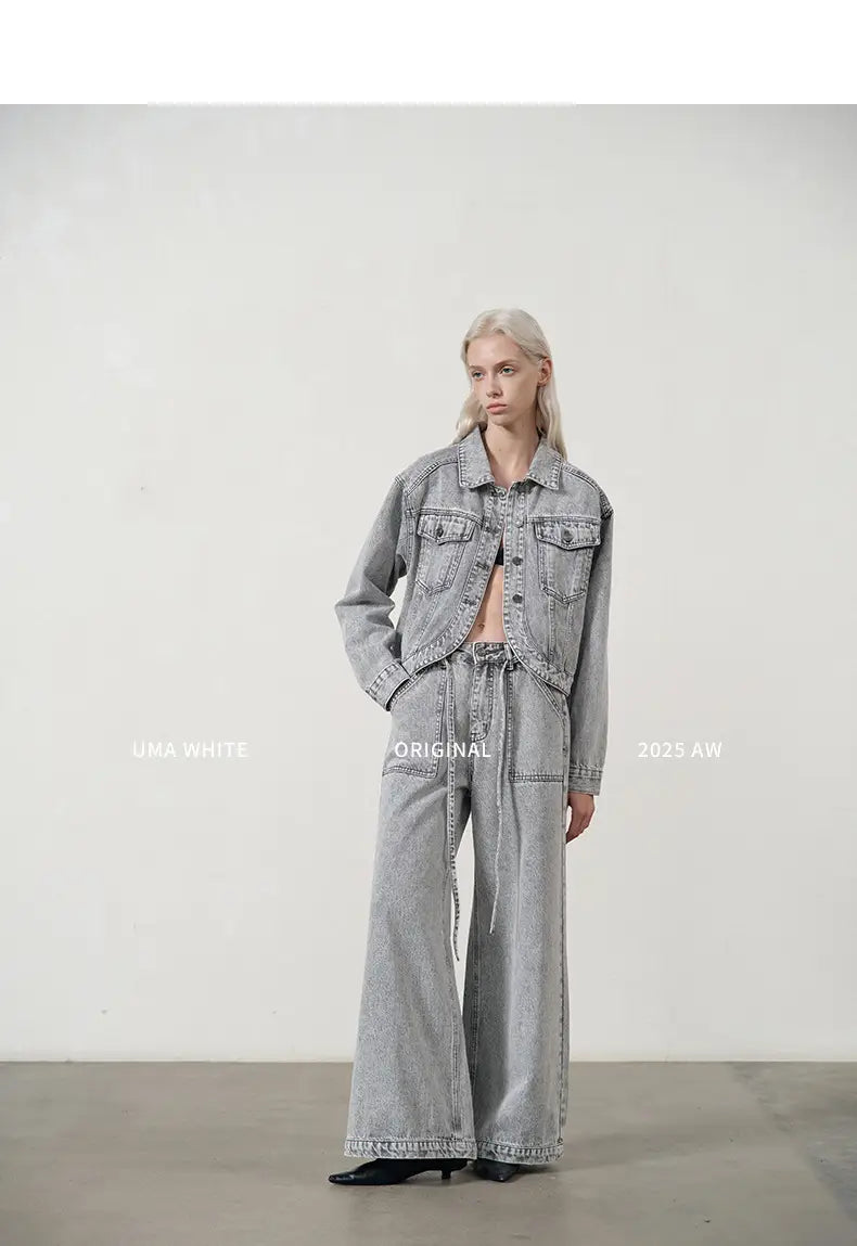 White Washed Wide-Leg Jeans Women | same ANTHEM. Soulmate Streetwear