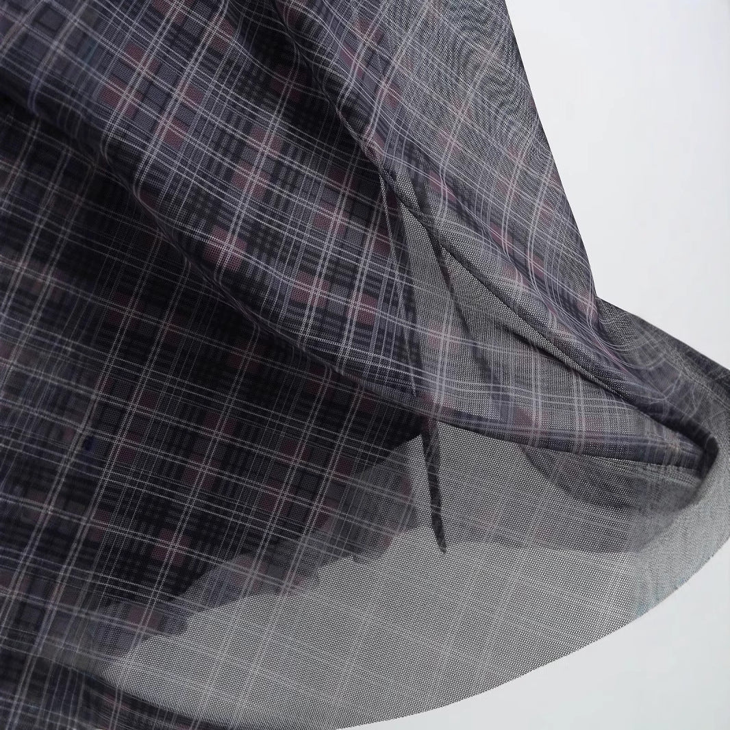 Plaid Meche Skirt | same ANTHEM.