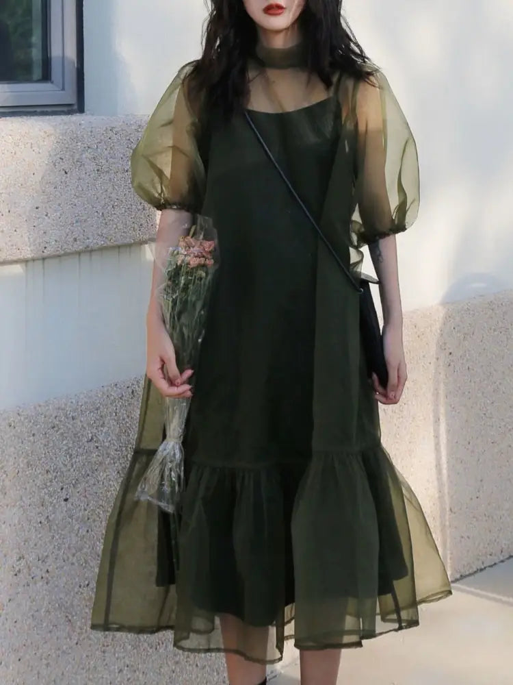 Korean 2-Piece Midi Dress Set | same ANTHEM.