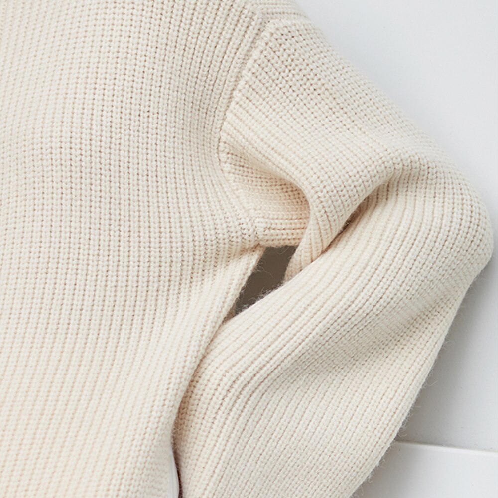 Knitted One Shoulder Sweater Dress | same ANTHEM.