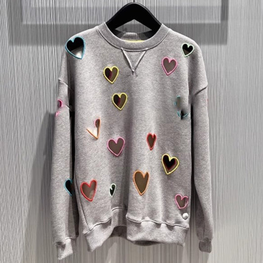 Cute Streetwear Heart Sweater – same ANTHEM | Made for Soulmates & Lovers