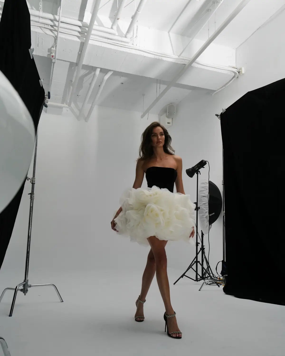 Black & White Flower Dress | same ANTHEM.