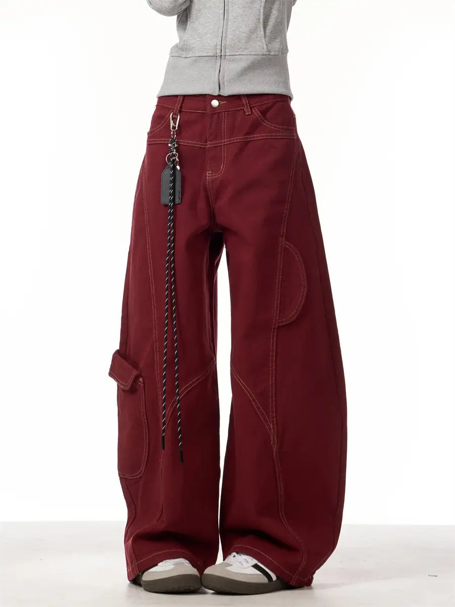 Vintage Burgundy Curved Pants | same ANTHEM.