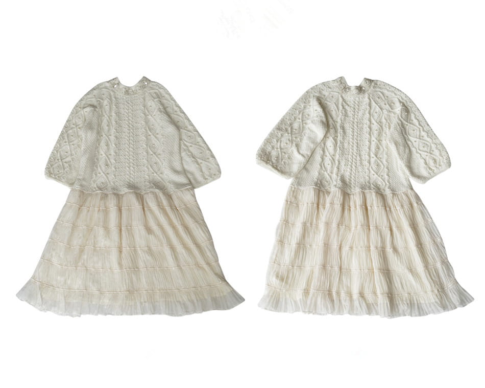 Two-Piece Loose Sweater Dress | same ANTHEM.