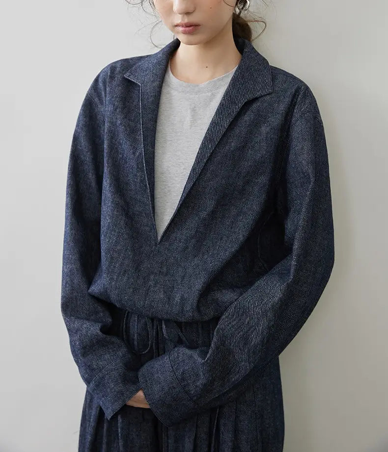 Linen Cotton Denim Set | same ANTHEM.