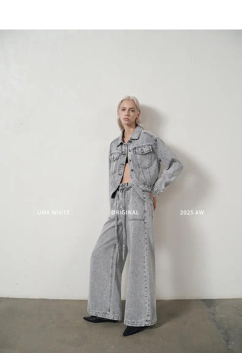 White Washed Wide-Leg Jeans Women | same ANTHEM. Soulmate Streetwear