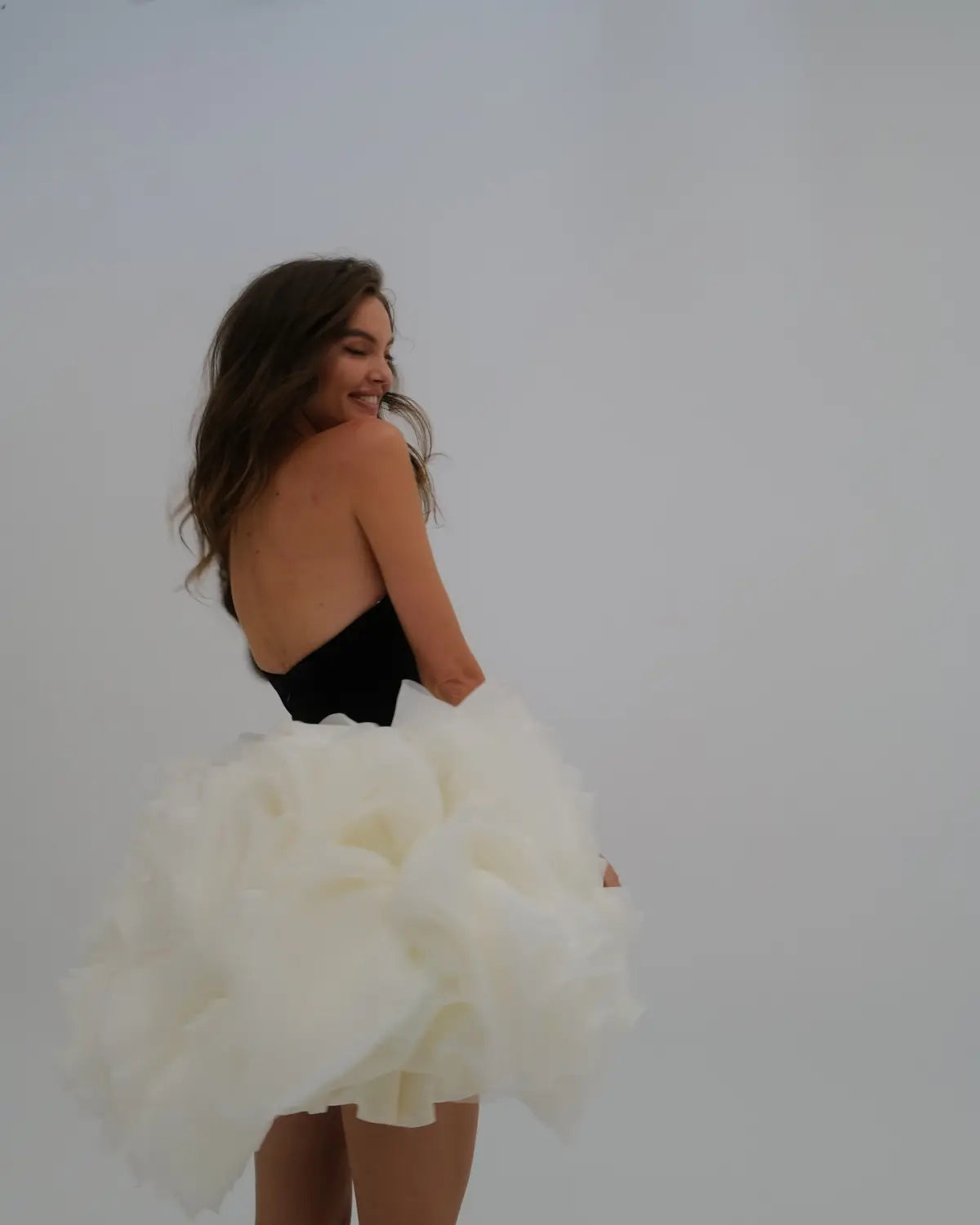 Black & White Flower Dress | same ANTHEM.