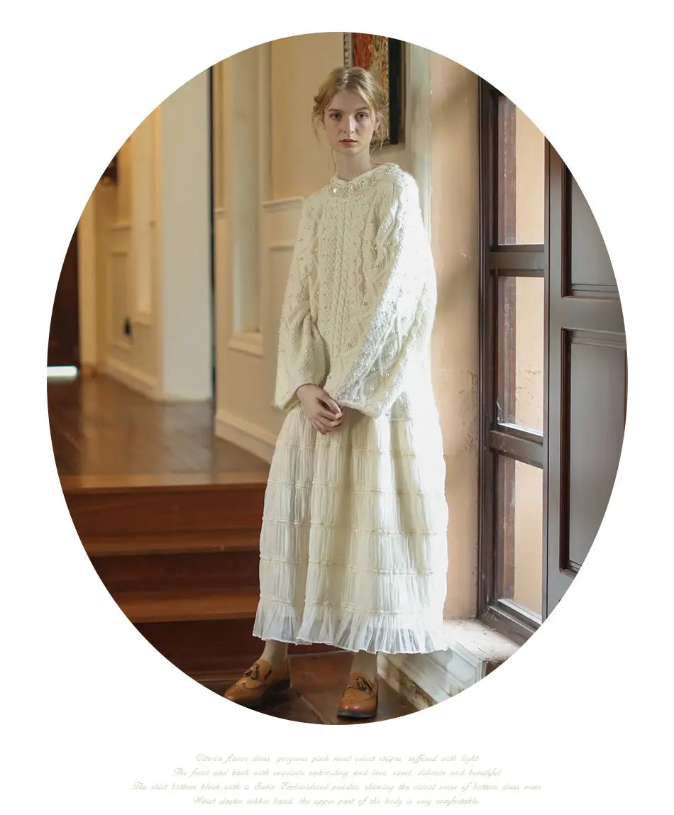Two-Piece Loose Sweater Dress | same ANTHEM.