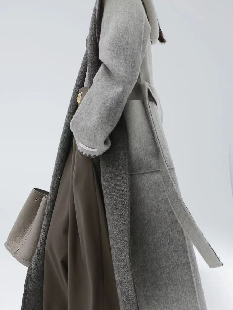 Woolen Two Sided Hooded Coat | same ANTHEM.