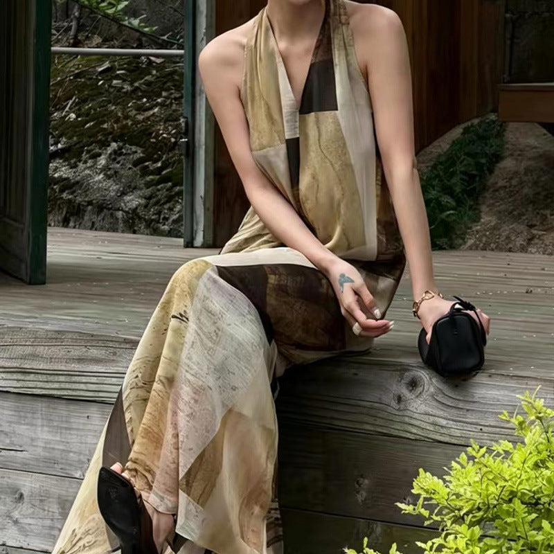 Draped Sleeveless Maxi Dress | same ANTHEM.