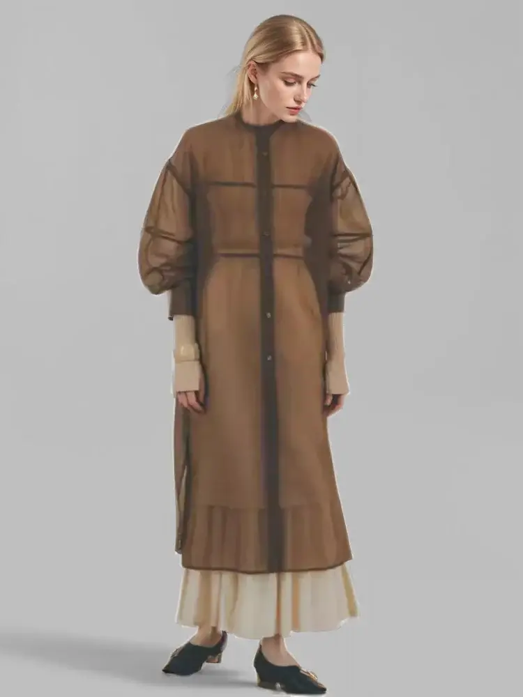 Loose Sheer Long Dress | same ANTHEM.