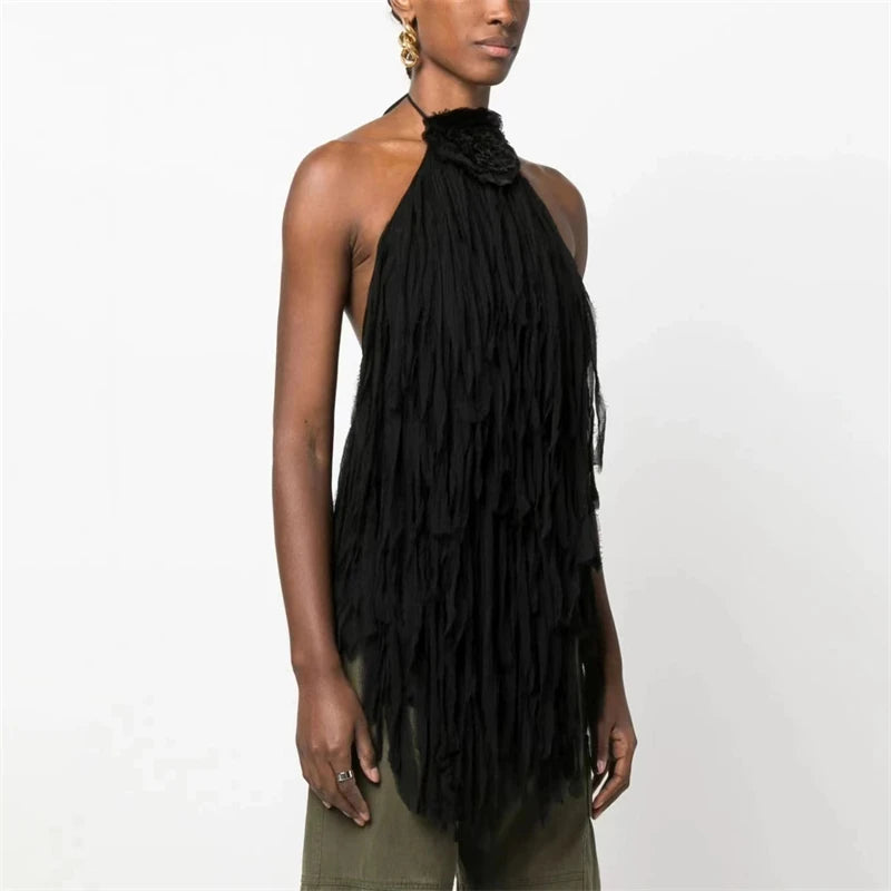 Backless Tassel Top | same ANTHEM.
