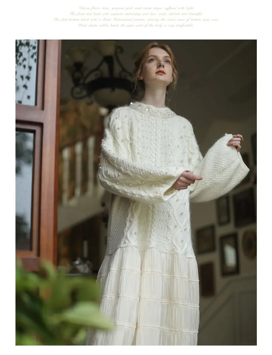 Two-Piece Loose Sweater Dress | same ANTHEM.