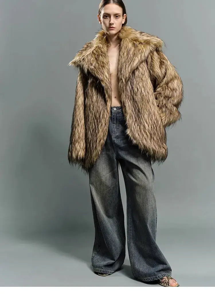 Big Lapel Fur Coat | same ANTHEM.