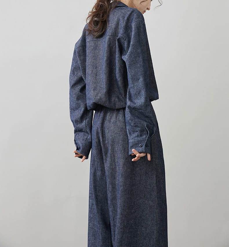 Linen Cotton Denim Set | same ANTHEM.