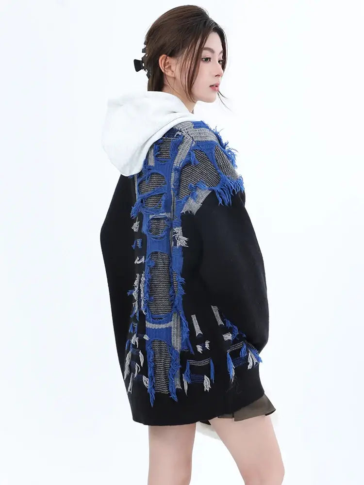 Tassel Loose Knit Cardigan | same ANTHEM.