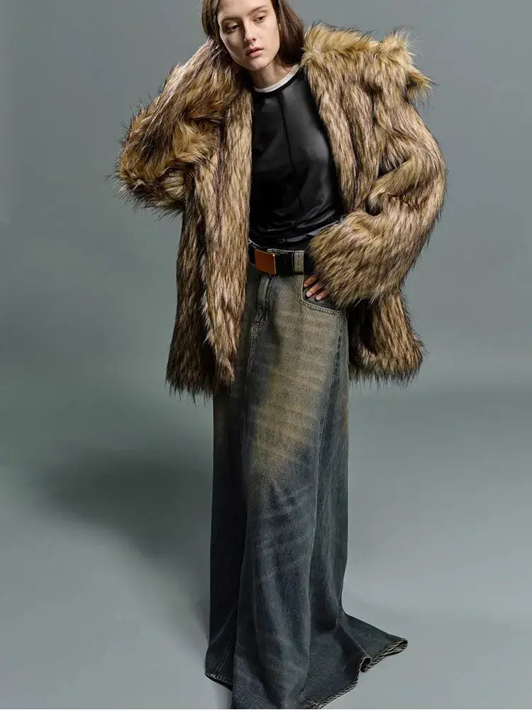 Big Lapel Fur Coat | same ANTHEM.