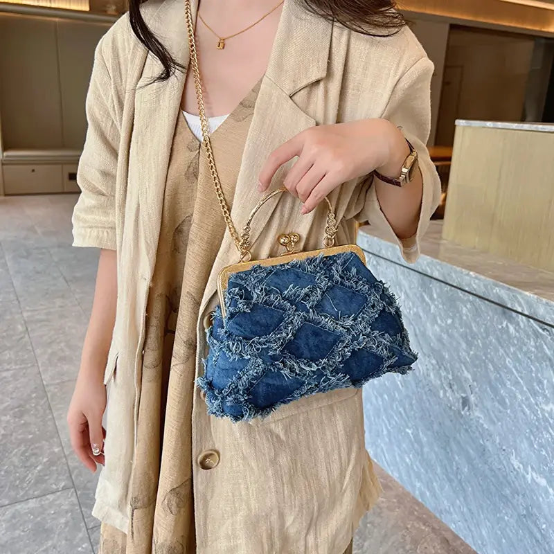 Small Denim Crossbody Bag – Travel Purse for Women | same ANTHEM.