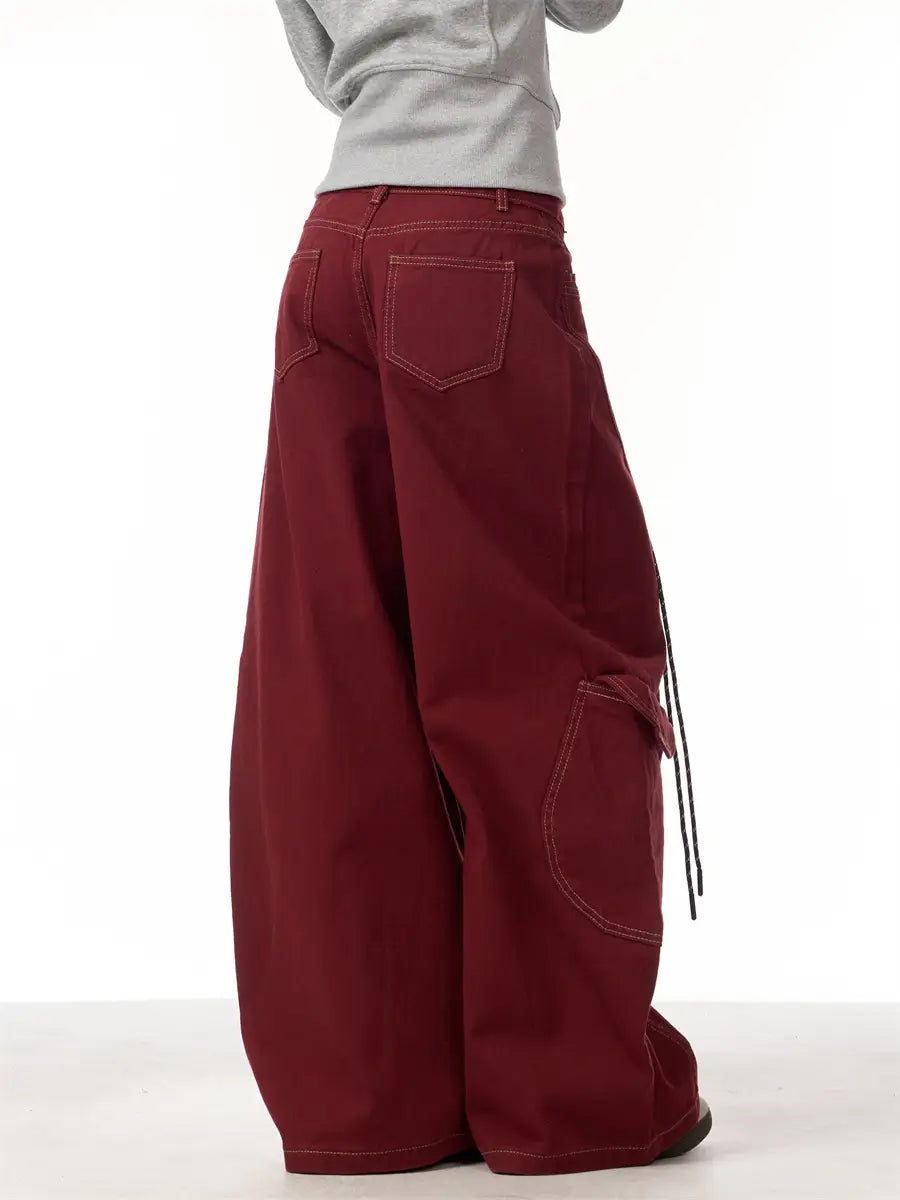 Vintage Burgundy Curved Pants | same ANTHEM.