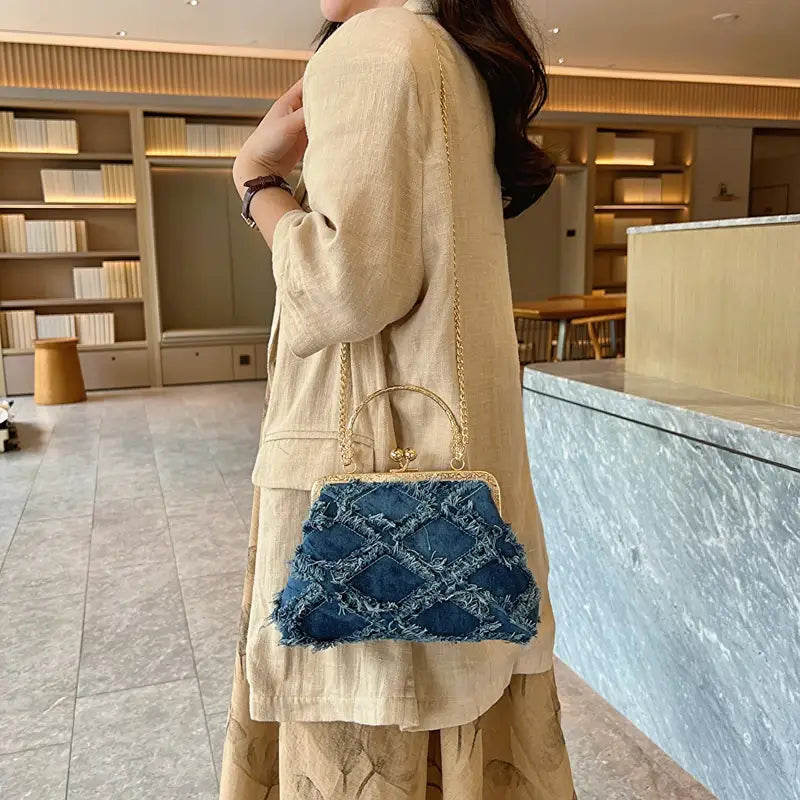 Small Denim Crossbody Bag – Travel Purse for Women | same ANTHEM.