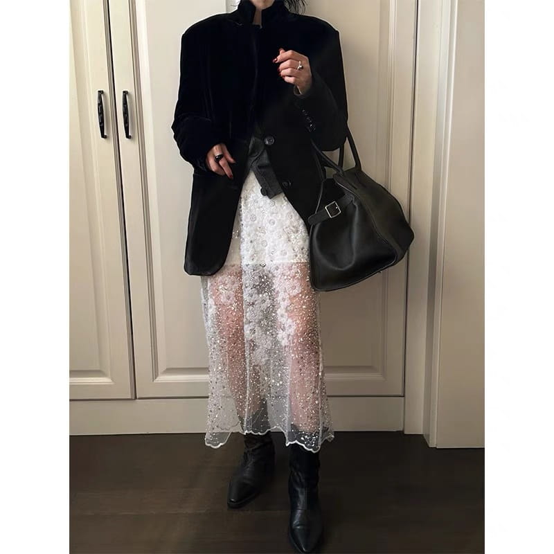 Versatile Floral Gauze Skirt | same ANTHEM.