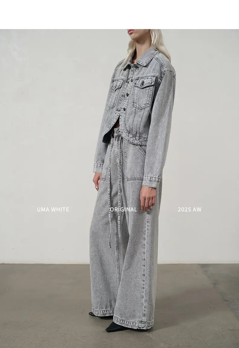 White Washed Wide-Leg Jeans Women | same ANTHEM. Soulmate Streetwear