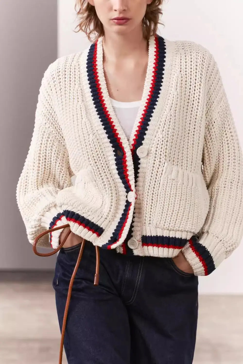 French Style Knitted Cardigan Jacket | same ANTHEM.