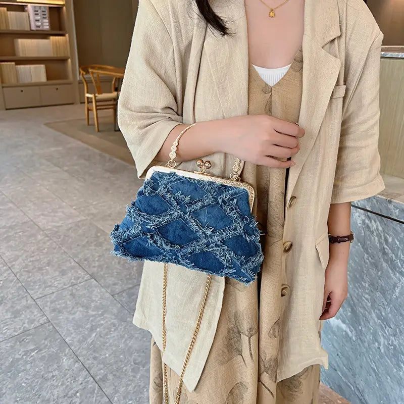 Small Denim Crossbody Bag – Travel Purse for Women | same ANTHEM.